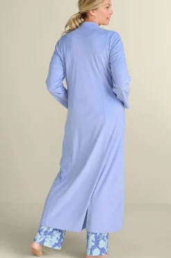 Sale Soft Surroundings Zinfandel Zip Up Robe PorcelainBlue