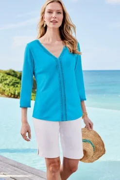 Sale Soft Surroundings Zoey Tee SunkistCoral